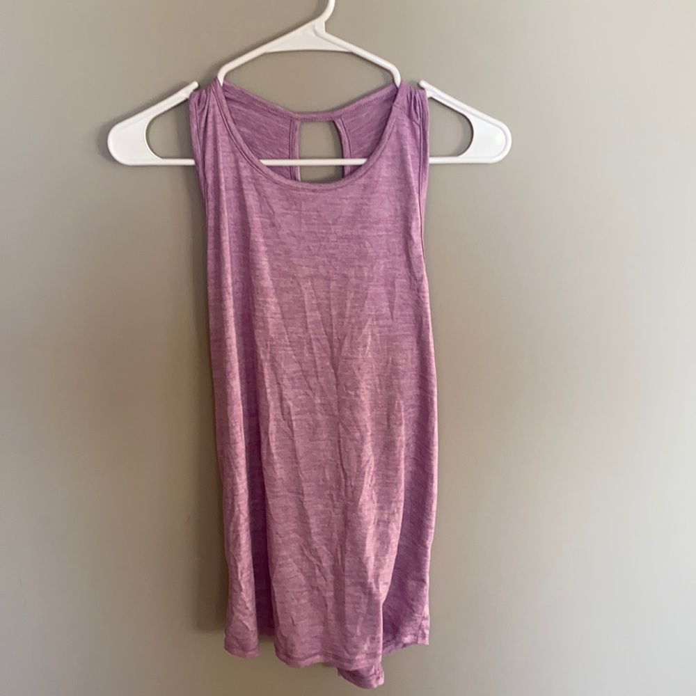 Youth Heathered Purple Running Tank